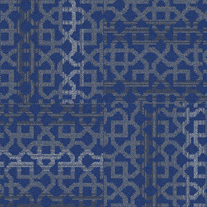 Interface Eastern Delights - Lattice / Bouclé / 50 cm x 50 cm / Blue