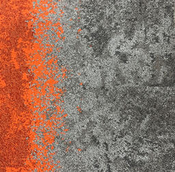 Looking for Interface carpet tiles? Urban Retreat 101 in the color Orange/Grey 003 is an excellent choice. View this and other carpet tiles in our webshop.