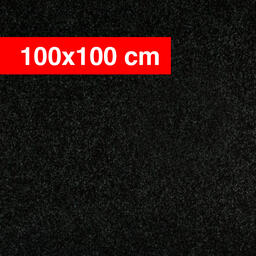 Private Label Classic 1x1m / Needle felt / 100 cm x 100 cm / Black, Grey