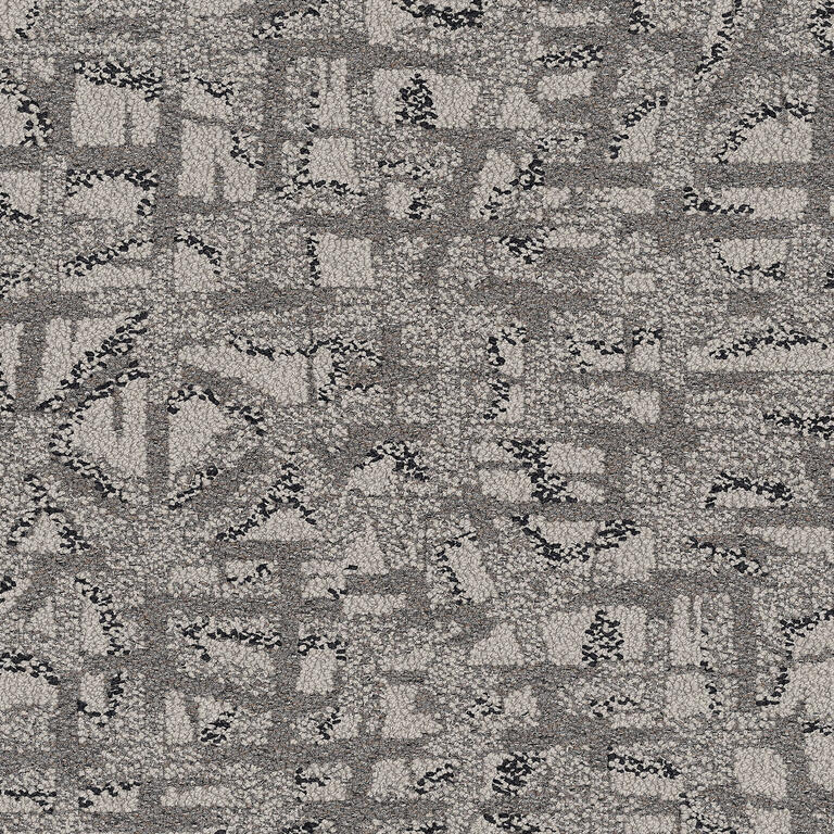 Interface Etched & Threaded / Bouclé / 50 cm x 50 cm / Grey