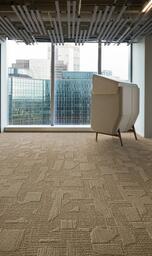 Interface Etched & Threaded planks / Bouclé / 25 cm x 100 cm / Beige