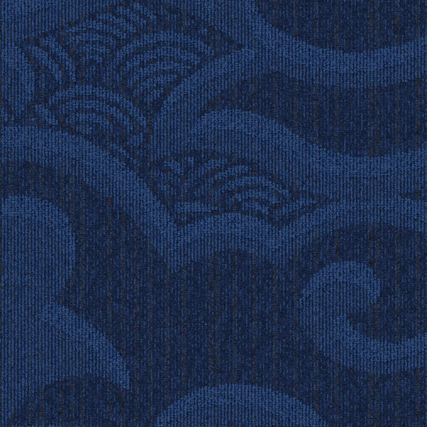 Interface The Orient - Kabuki / Bouclé / 50 cm x 50 cm / Blue