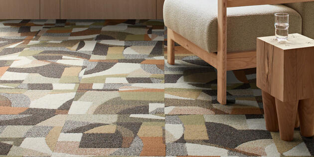 Living room - warm and atmospheric | Top category carpet tiles