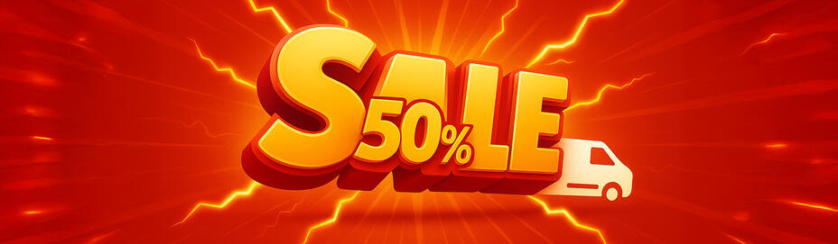 Promo 50 percent discount shipping costs