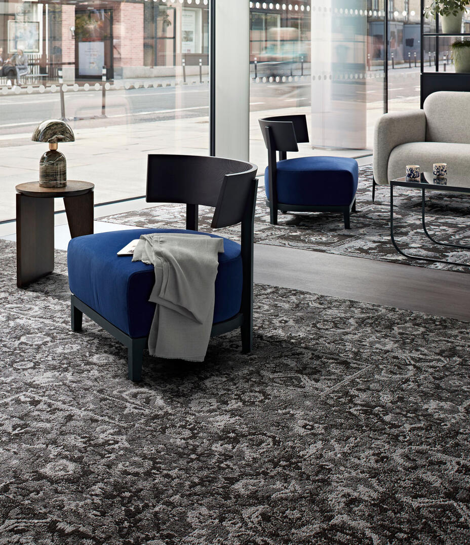 The largest stock of carpet tiles with the lowest pricing! / Open Air, the new carpet tile for the office
