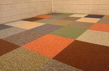  Heuga & Interface Bouclé Mixing  in autumn colors, also very nice to create a carpet.