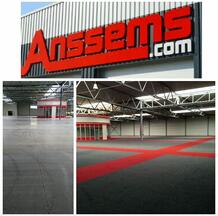 Project Anssems 12 locations in total 80.000m2 delivered and installed Retro 1x1m Kaspers Private Label