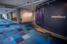 Shades of Blue Carpet tiles by Interface