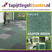 Stunning interior options with the natural color Aspen Green from Heuga 700
Interloop. Affordable, high quality and extremely durable carpet tiles.   Aspen Green 