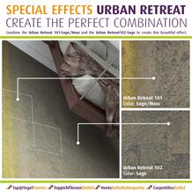 Combine the Urban Retreat  Sage/Moss    and the Urban Retreat  Sage  to create this beautiful effect.